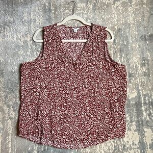 Sonoma Goods for Life Sleeveless Floral Top | Size XL